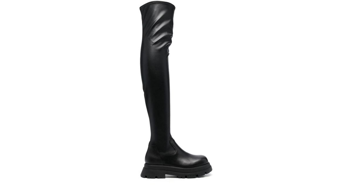 Ash Thigh-length Boots in Black | Lyst