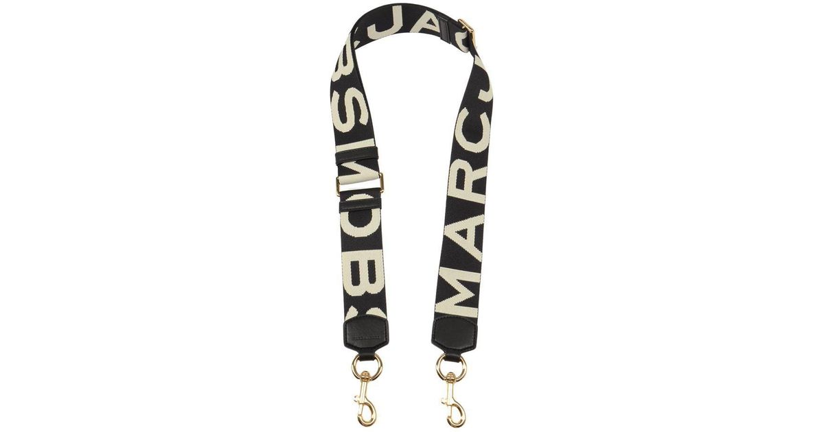 Marc Jacobs Logo Lock Strap in Black | Lyst