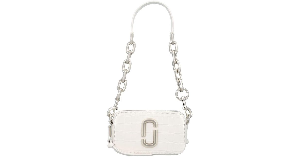 Marc Jacobs The Snapshot Chain Crocco Print in White Lyst
