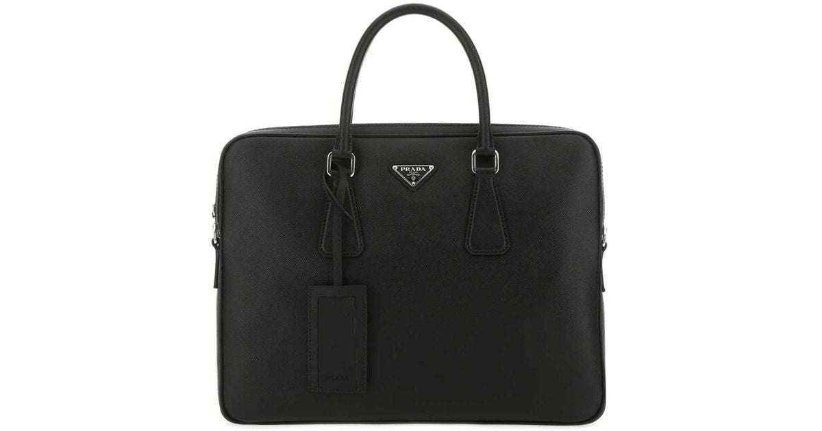 Prada Briefcase in Black for Men | Lyst
