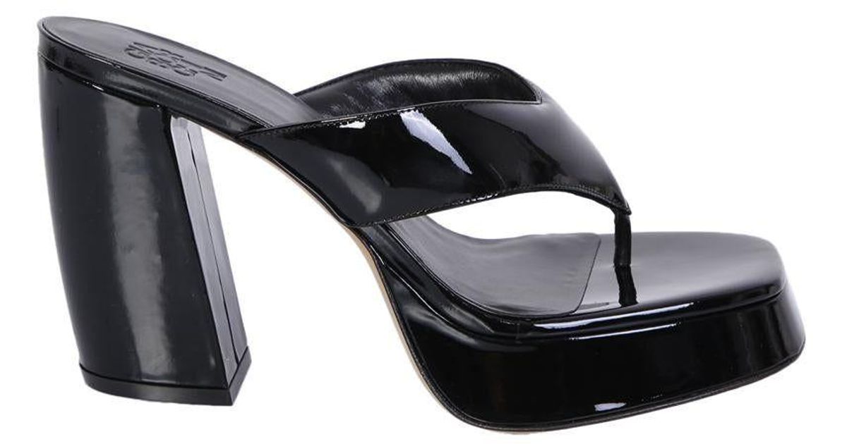 Gia Borghini Sandals in Black | Lyst