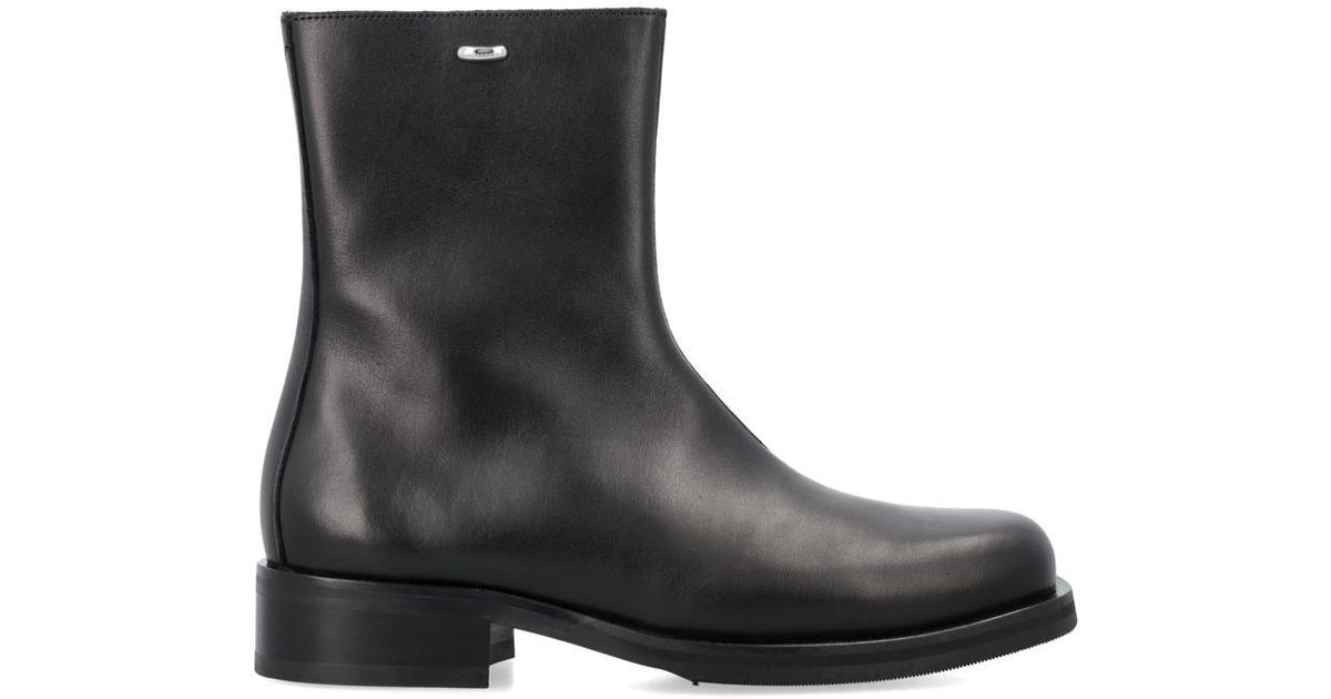 Our Legacy Camion Leather Boots With Zip in Black for Men | Lyst UK