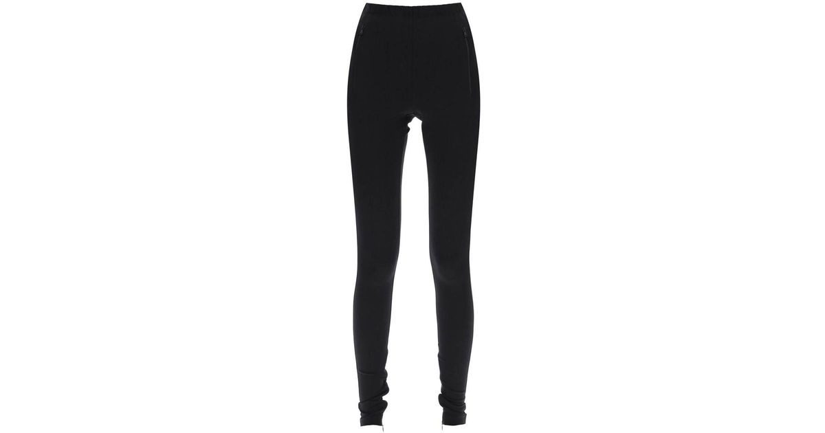 Wardrobe NYC leggings With Zipper On The Hem in Black Lyst