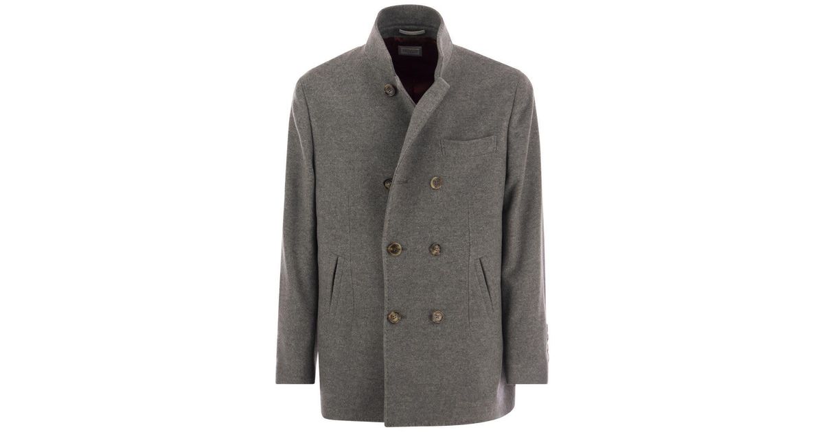 Brunello cucinelli clearance peacoat