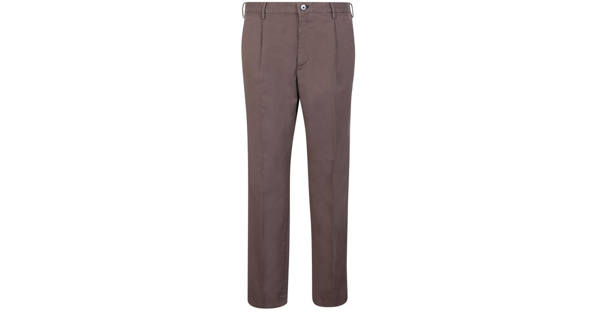 Incotex Trousers in Brown for Men | Lyst