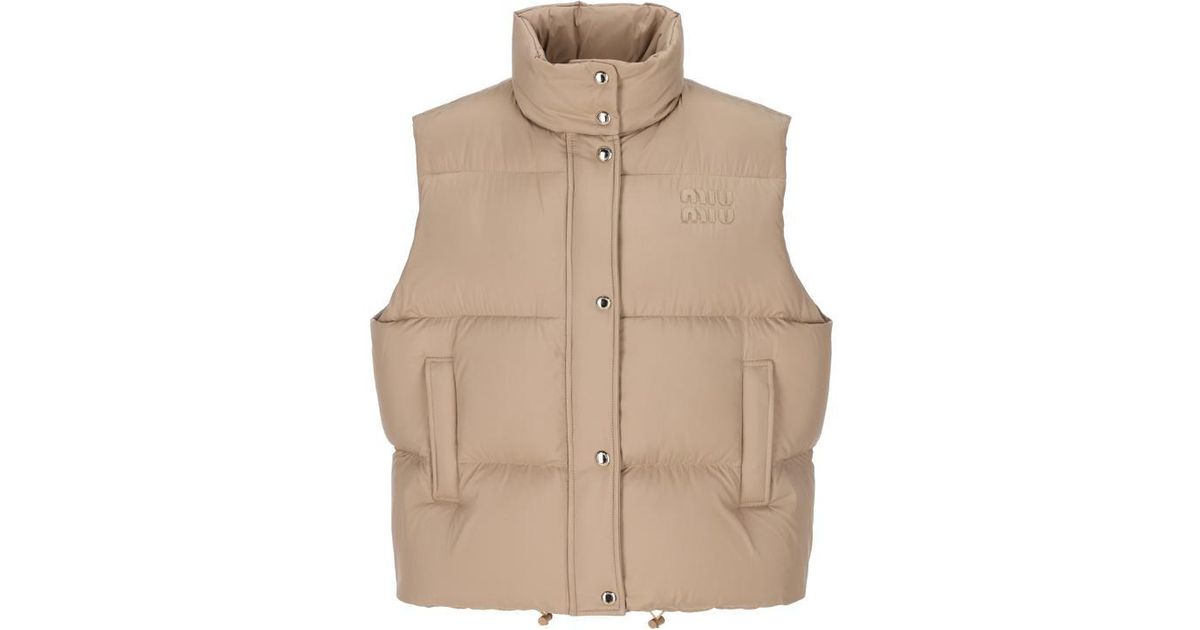 【Miu Miu】パナマジャケット ベージュ Miu Miu レディース パナマコットンボンバージャケット の