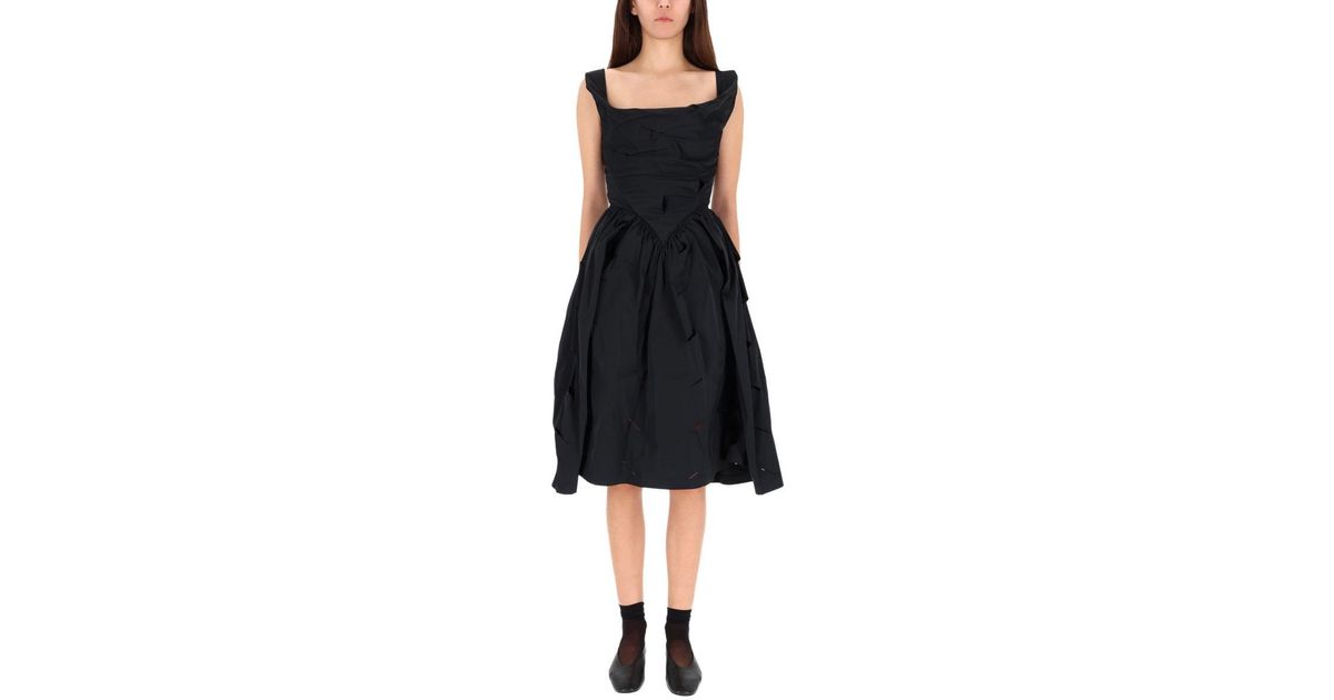 Vivienne Westwood quot Sunday quot Midi Dress in Black Lyst UK