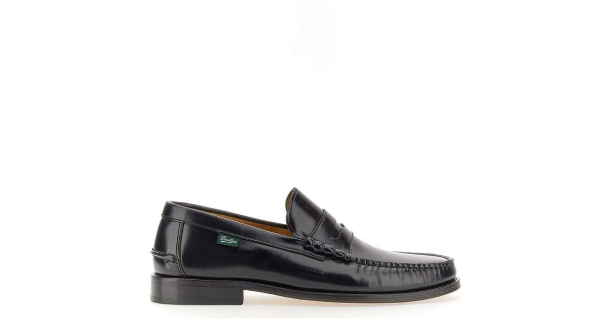 靴 paraboot Loafer Black 4 Paraboot Leather Penny Loafers | Black | FARFETCH CA