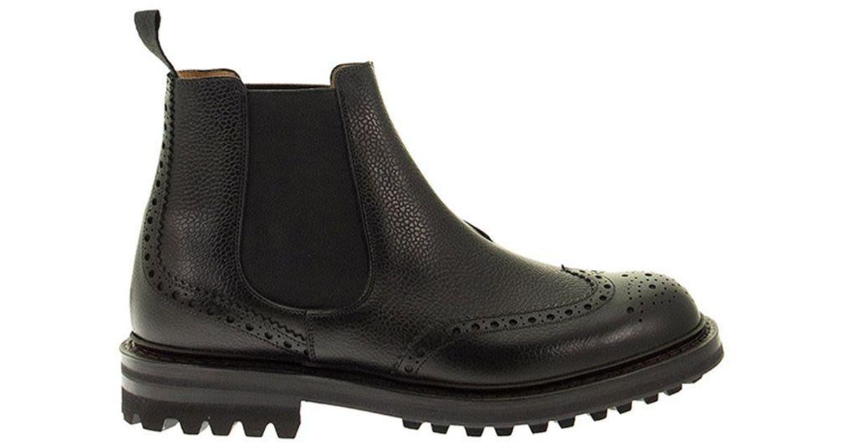 Church's Rubber Brogue Boot in Black for Men - Save 19% | Lyst