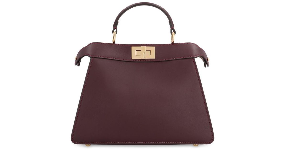 Fendi Peekaboo Iseeu Leather Handbag in Purple | Lyst