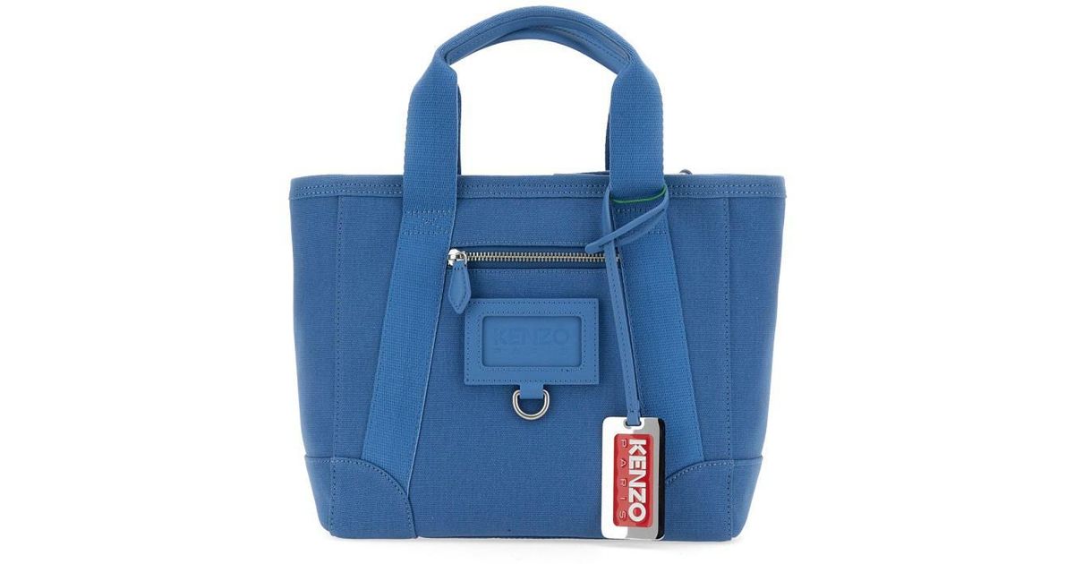 KENZO Small Tote Bag in Blue Lyst