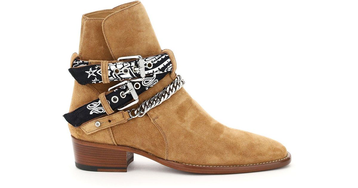 brown buckle booties