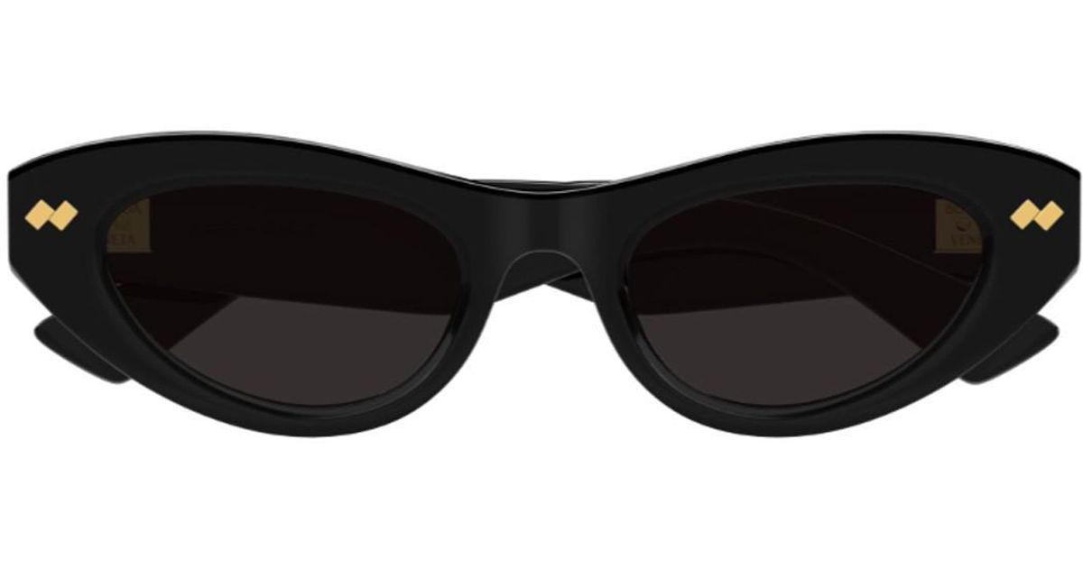 Bottega Veneta Bv1350S Linea Ribbon Sunglasses in Black | Lyst