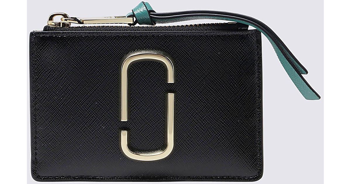 Marc Jacobs Black Leather The Snapshot Card Holder Lyst Canada