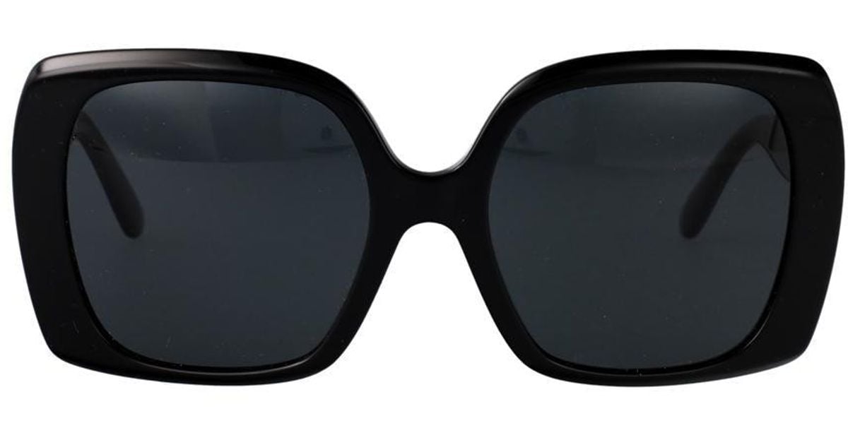 Dolce & Gabbana Black Fur Sunglasses