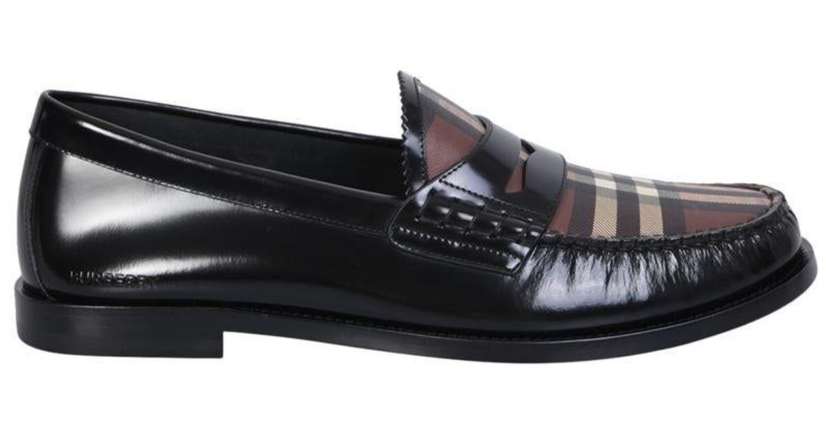 Burberry Loafers in Black for Men | Lyst
