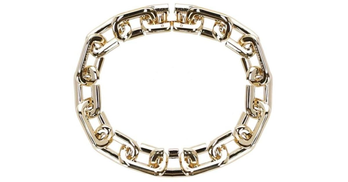 Marc Jacobs The J Marc Chain Gold Bracelet in Metallic | Lyst