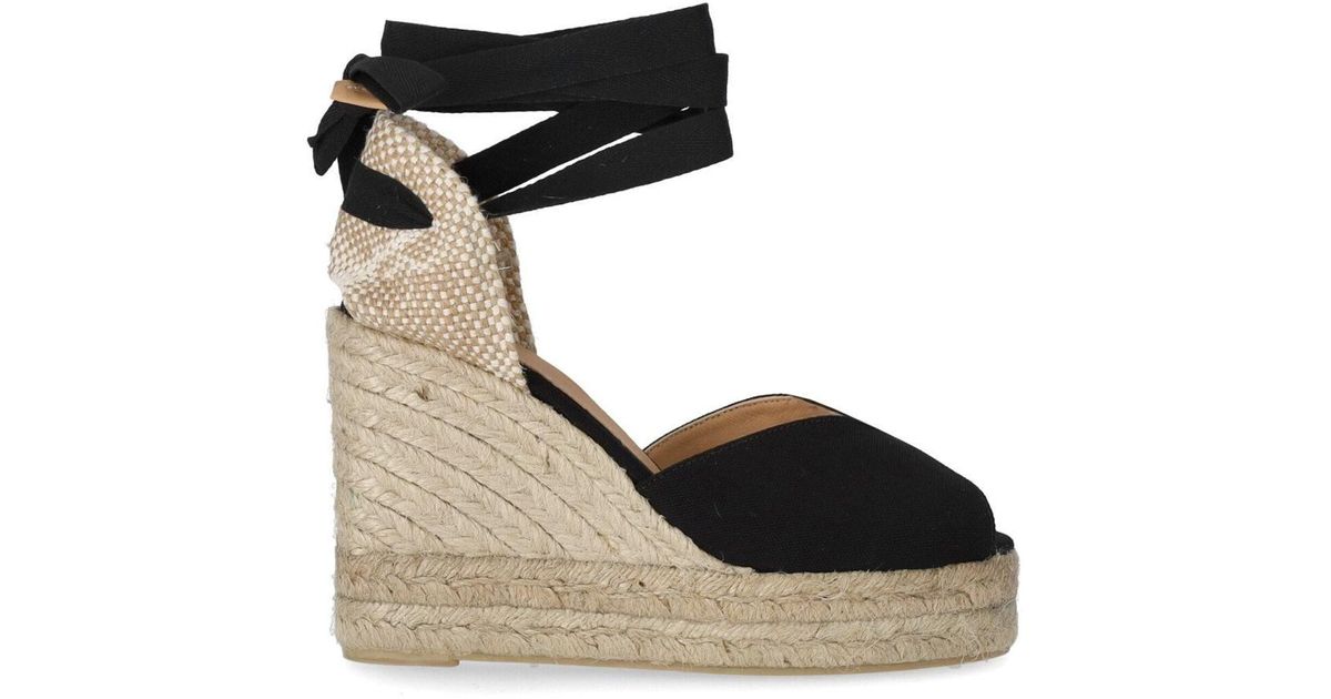 Castañer Bilina Black Espadrille With Wedge Lyst
