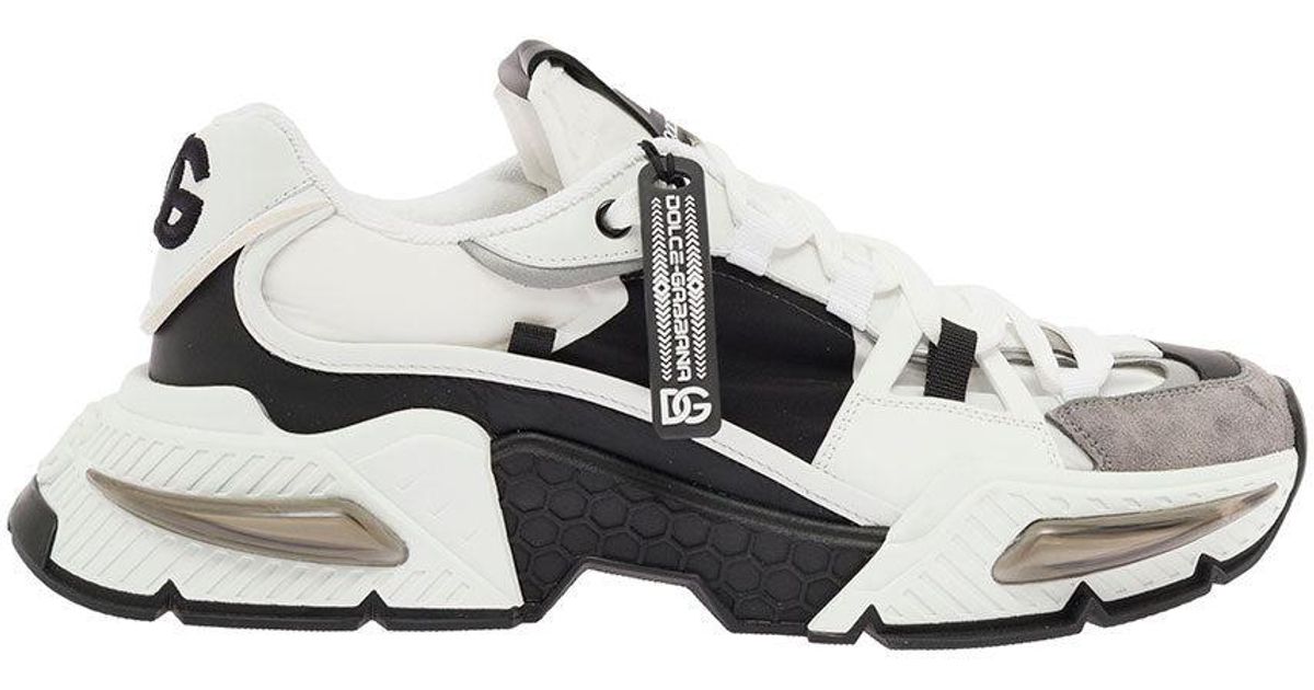 Dolce & Gabbana Cotton Women's Airmaster Mix Of Materials Sneakers in