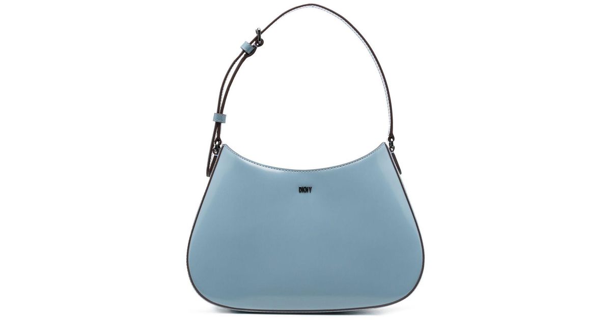 DKNY Ellie Leather Shoulder Bag in Blue Lyst Canada