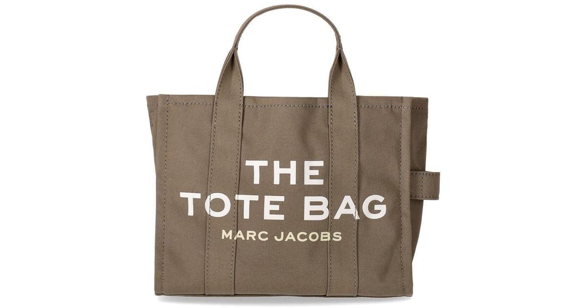Marc Jacobs The Medium Tote Slate Green Bag in Metallic | Lyst