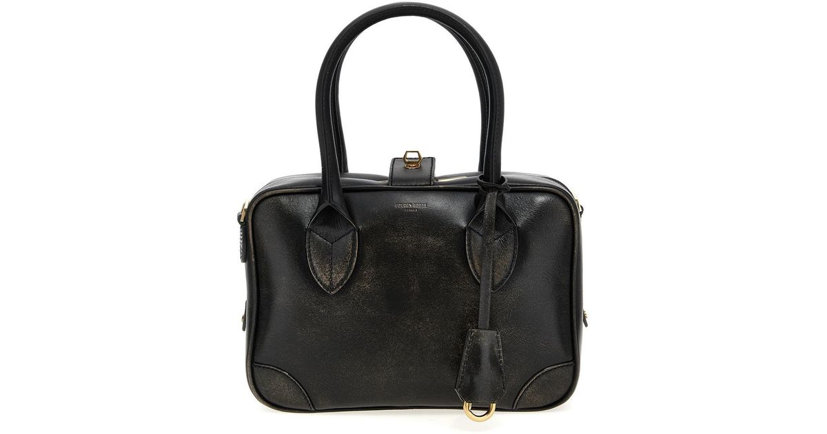 ハンドバッグ Golden  Deluxe Brand Black Leather Vita Handbag Golden Goose Handbag Vita in Black | Lyst