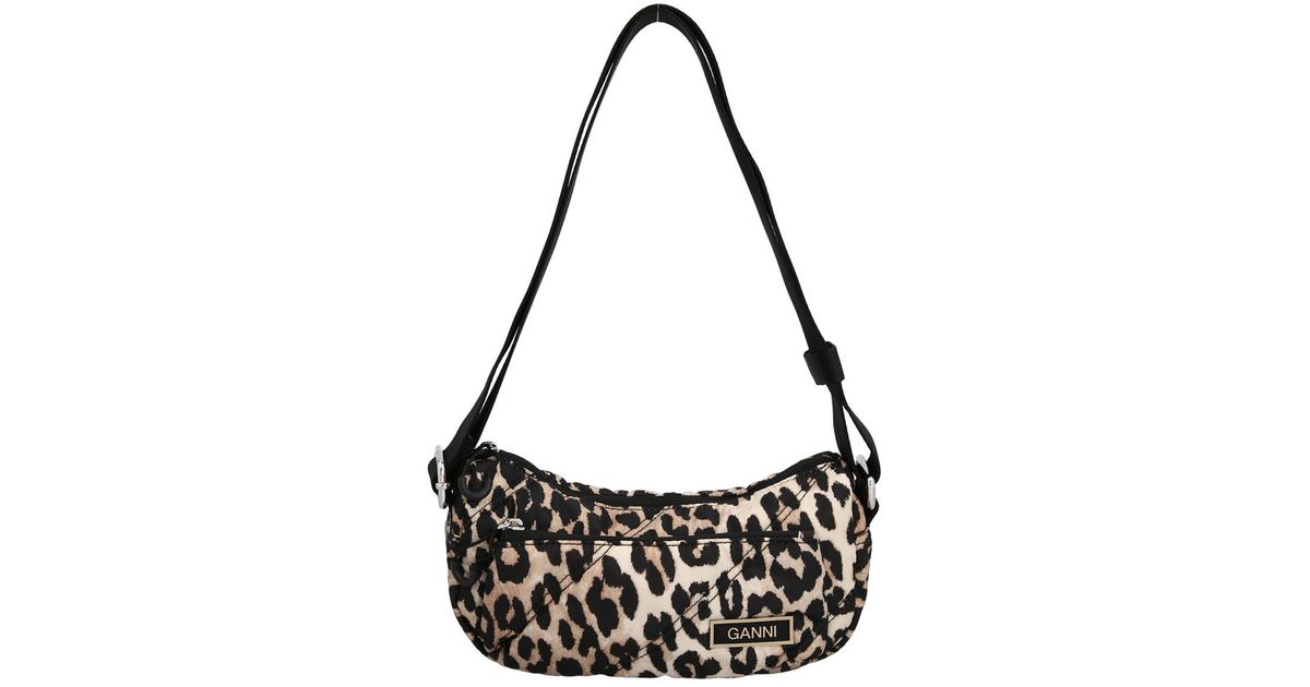 Ganni 'quilted' Crossbody Bag in Black Lyst