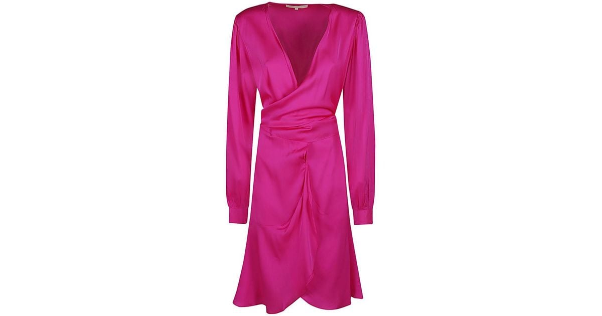 Nouvelle Silk95five Nouvelle/silk95five Short Silk Dress in Pink | Lyst