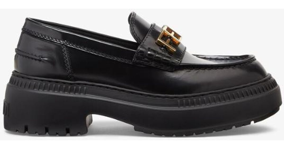 Fendi Loafers in Black | Lyst