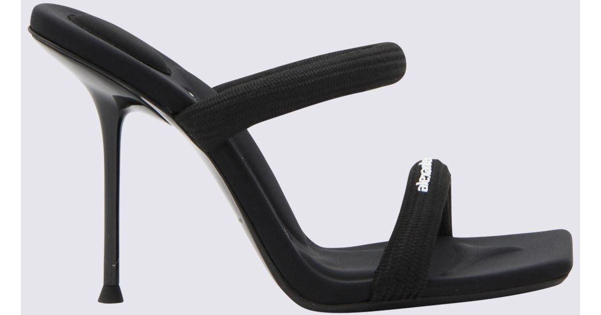Alexander Wang Black Nylon Julie Sandals Lyst