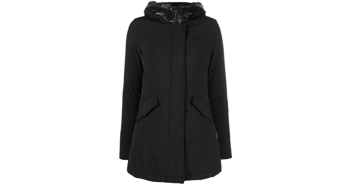 Woolrich Luxury Arctic Parka Girl Mit Echtfell Schwarz www.lyst.com