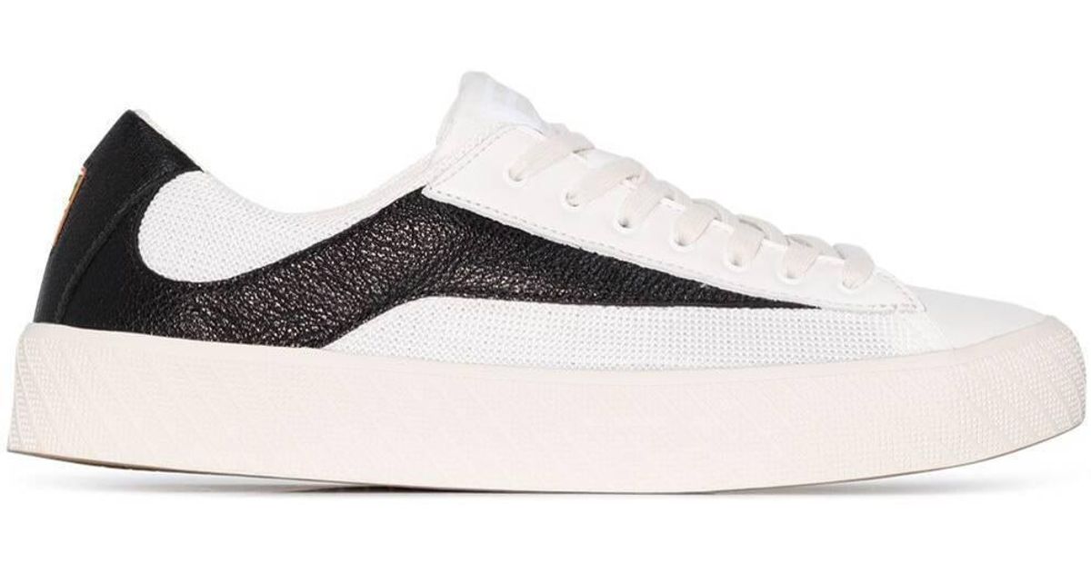 BY FAR Leather Rodina Low-top Sneakers in White/Black (White) - Save 31 ...