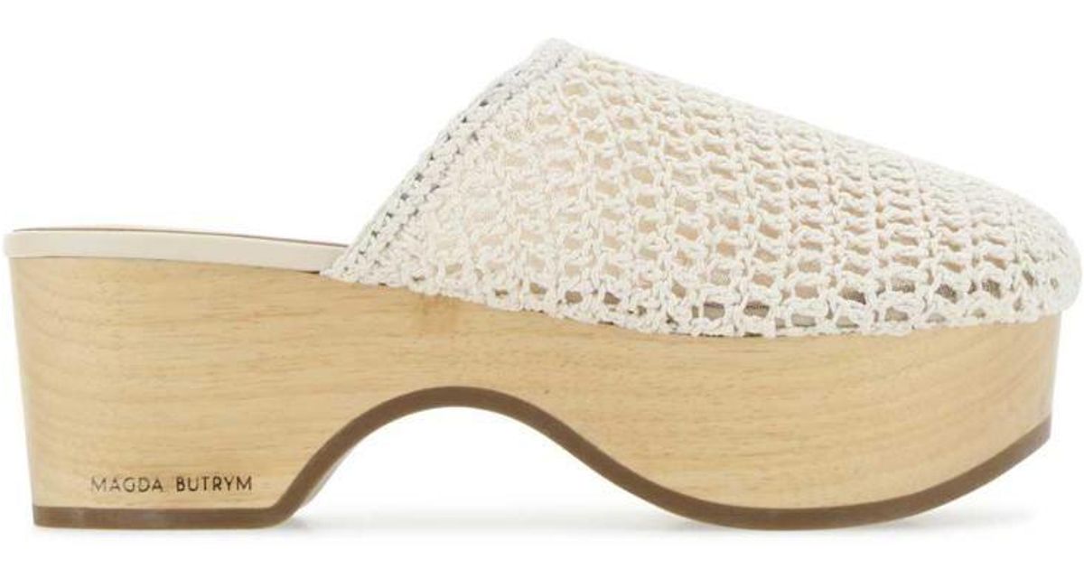 Magda Butrym Heeled Shoes in Natural | Lyst
