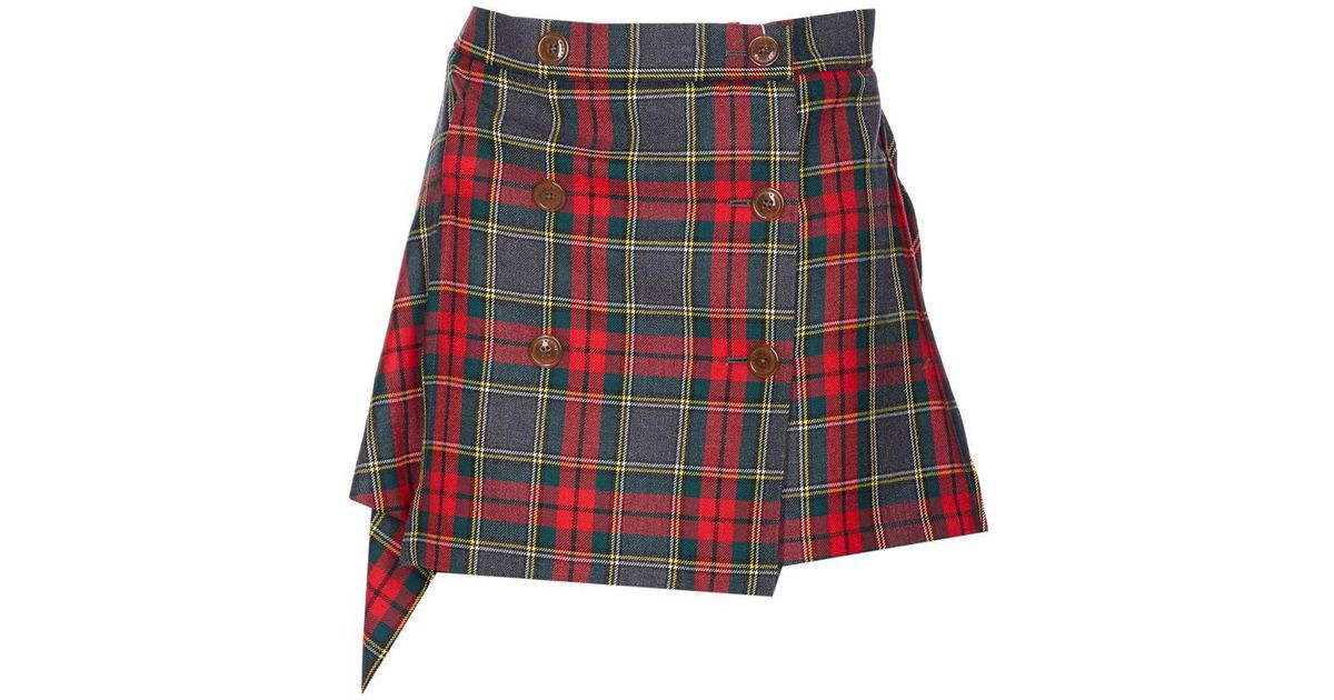 スカート VIVIENNE WESTWOOD MARTA KILT SKIRT Vivienne Westwood Marta Kilt Skirt in Red | Lyst Australia