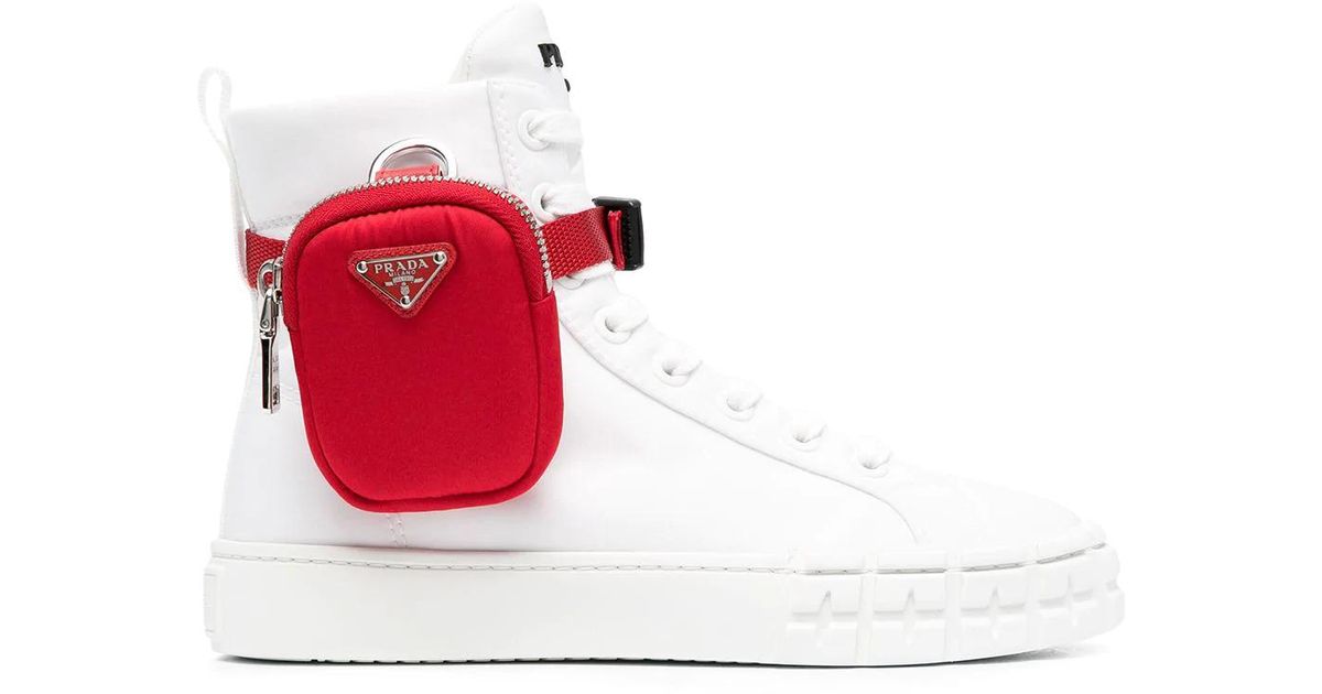 prada pouch sneakers