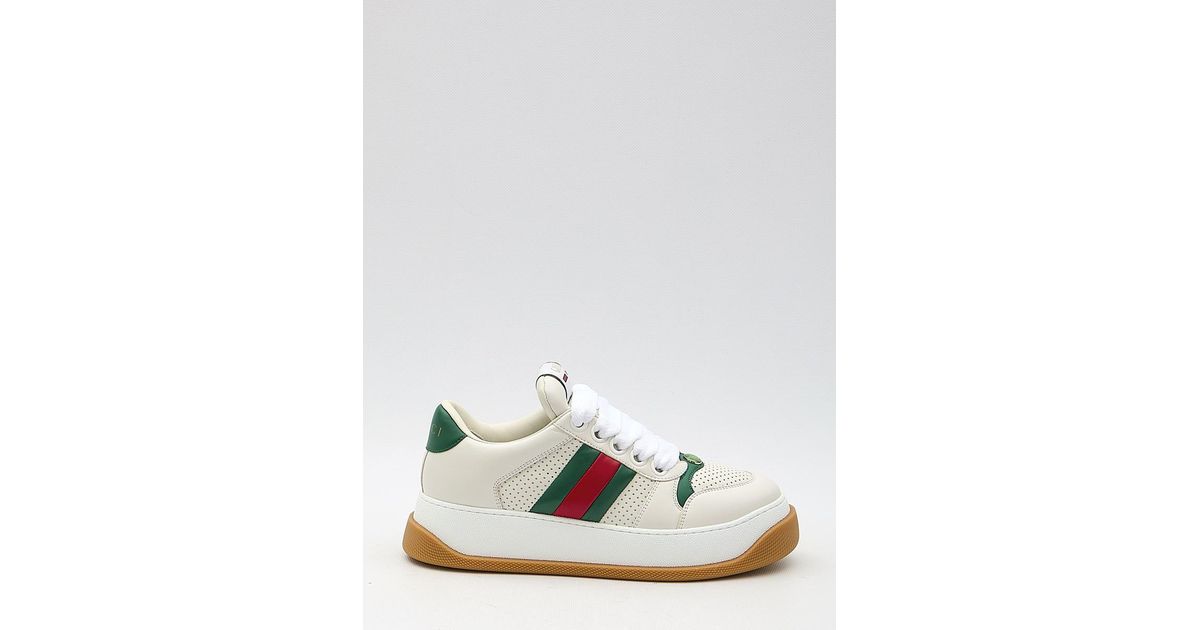 Gucci Screener Sneakers in White for Men | Lyst