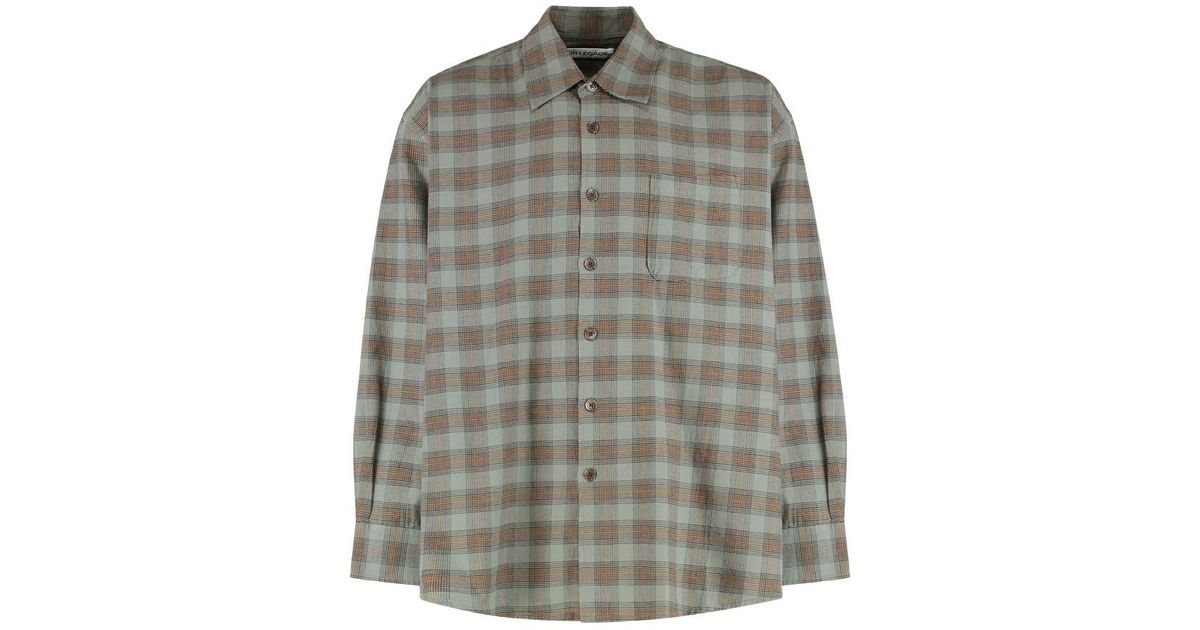 Flannel Check Borrowed Shirt