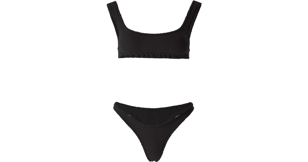 Reina Olga Synthetic Ginny Boobs Bikini Set in Black | Lyst