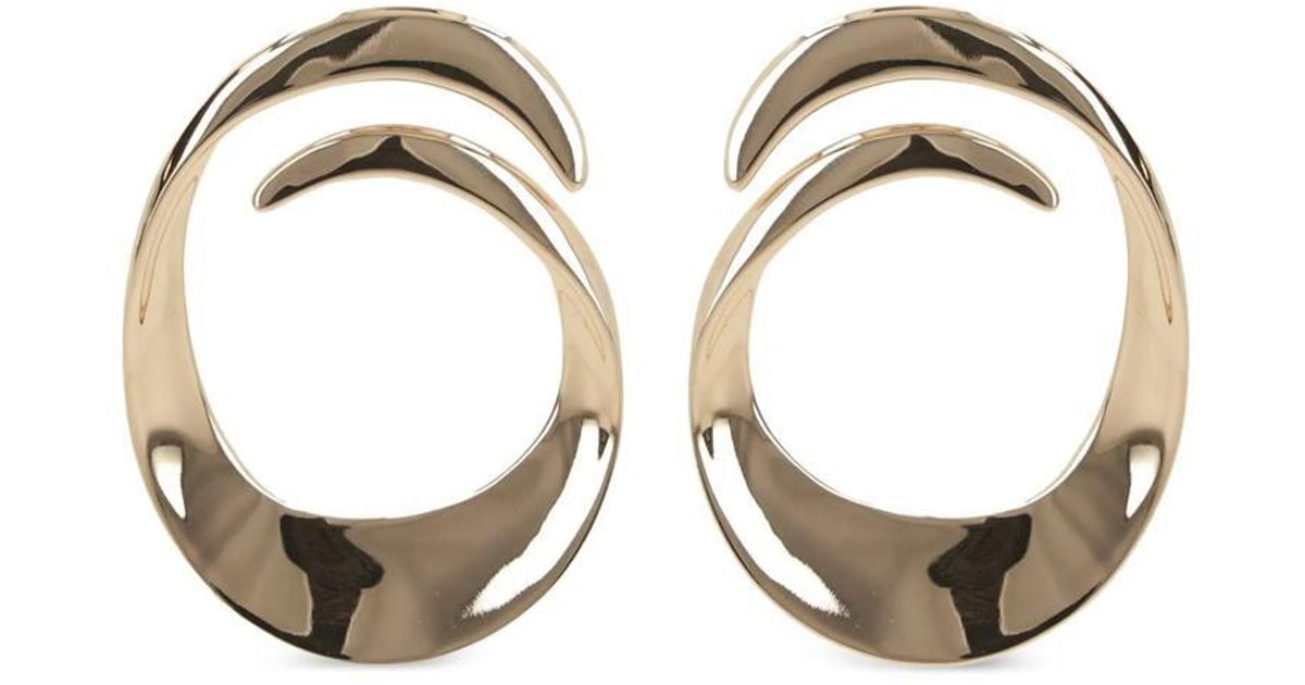 ピアス Self Portrait Swirl Earrings In Brass Gold Swirl Earrings – self-portrait-US