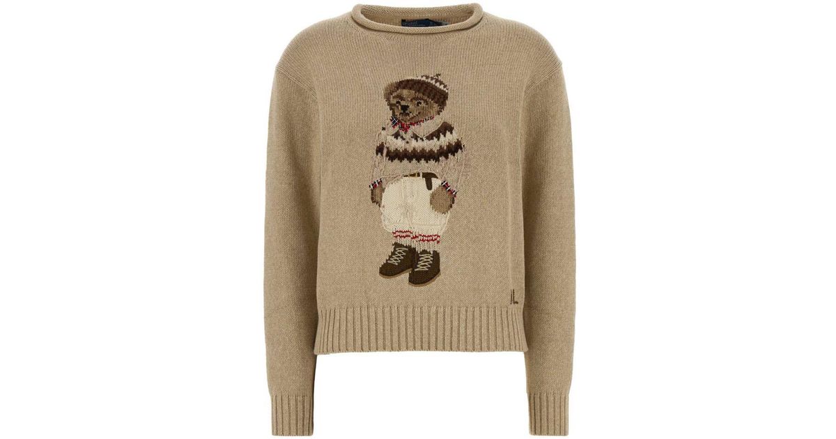 Polo Ralph Lauren Knitwear in Natural | Lyst UK