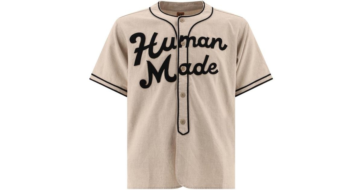 Human Made Baseball Shirt in Natural for Men | Lyst
