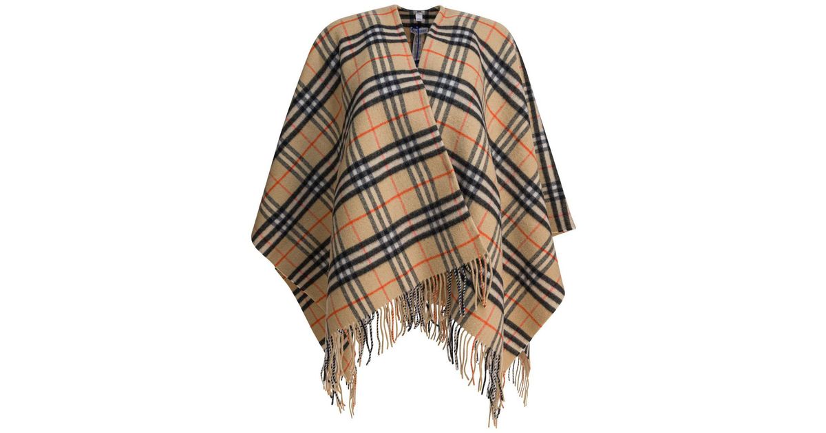 Burberry A:St Charlotte Cape:164786:A2021 in Natural | Lyst UK