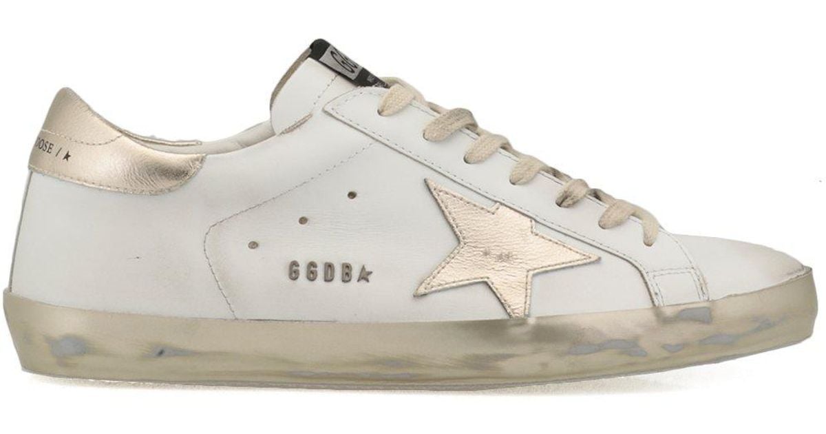 Golden Goose Deluxe Brand Leather Sneakers White for Men - Lyst