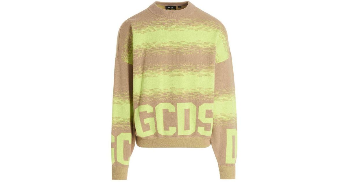 Gcds ' Low Band Degradè' Sweater in Yellow for Men | Lyst