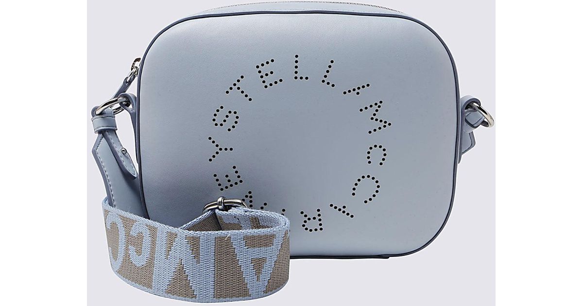 Stella McCartney Dusty Blue Faux Leather Crossbody Bag Lyst