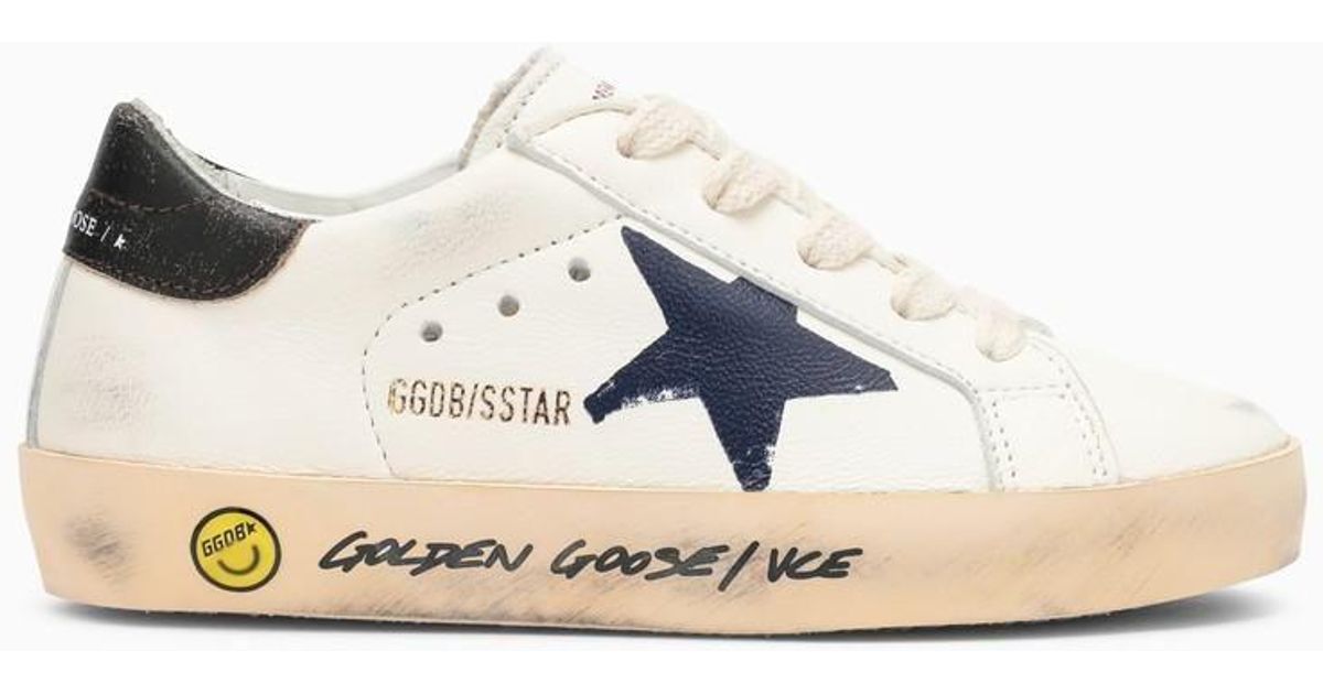 Golden Goose Deluxe Brand Superstar /navy Trainer in Blue Lyst