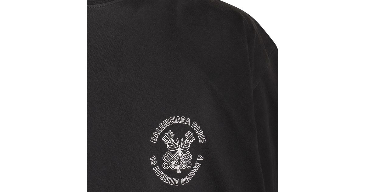 Balenciaga T-Shirts And Polos in Black for Men | Lyst