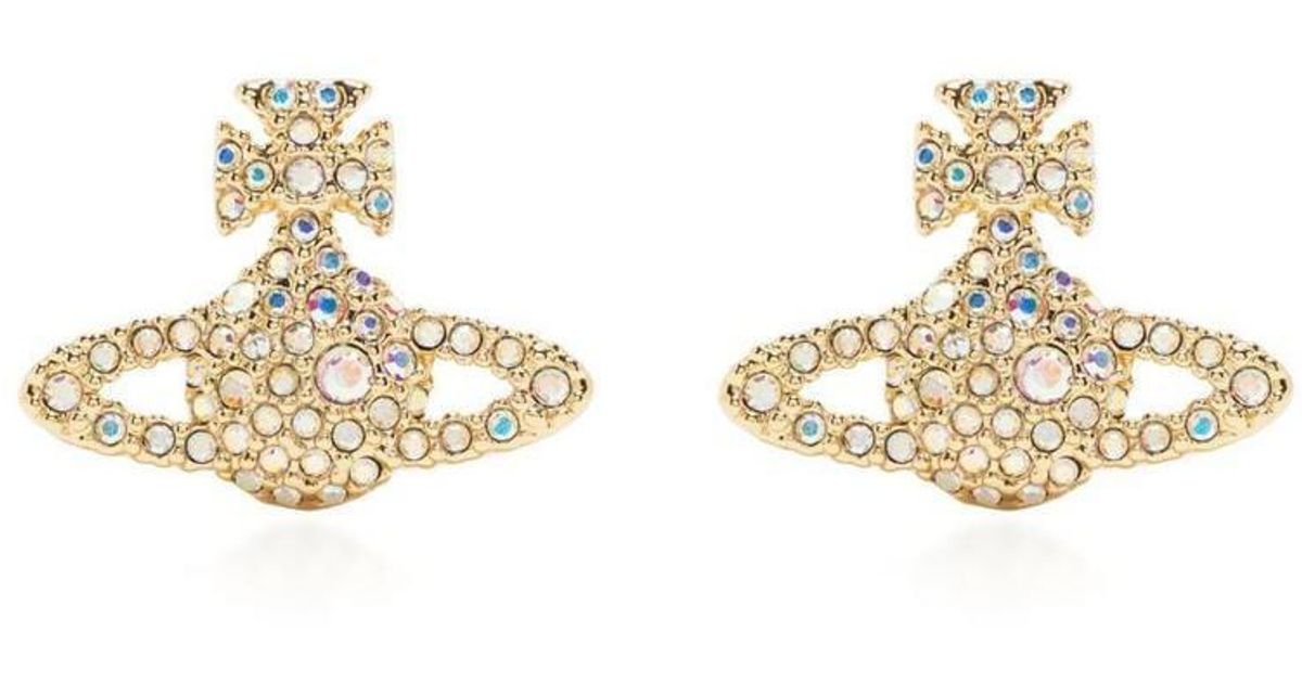 Vivienne westwood grace bas relief stud earrings Clearance