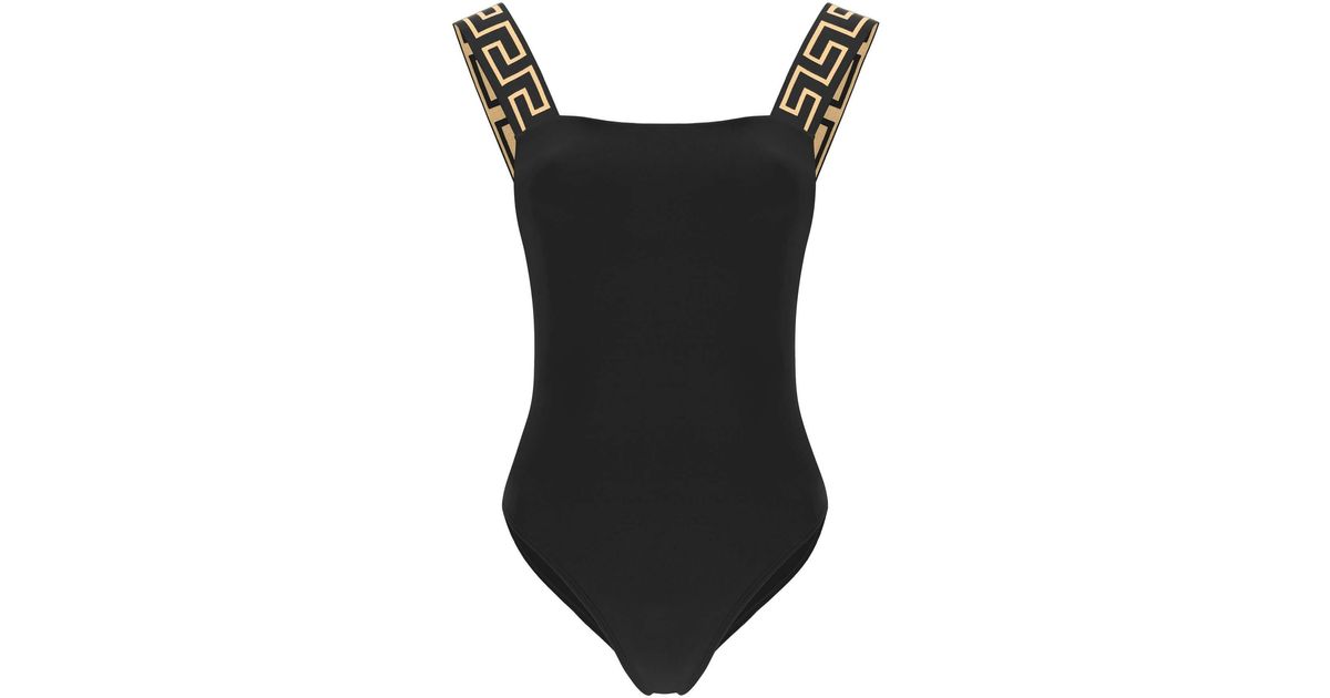 Versace Women's One Piece Swimsuit Black