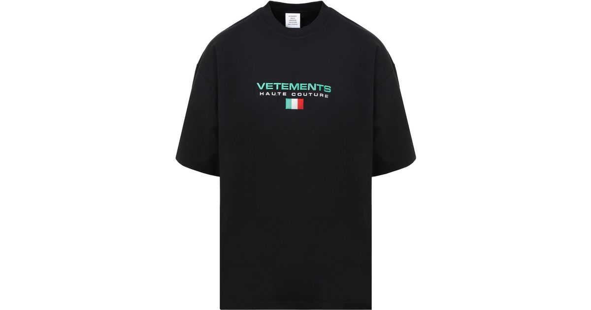 Vetements Cotton Haute Couture Logo T 